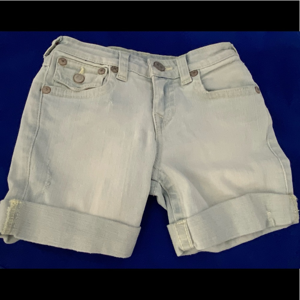 True Religion girls denim shorts SZ 10